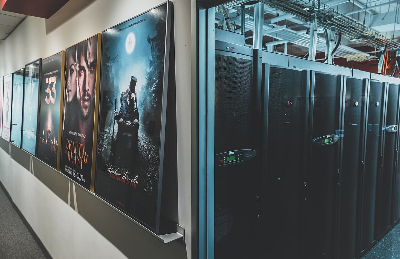 Server racks showing technical reliability requirements for bing webmaster tools ai performance workflows