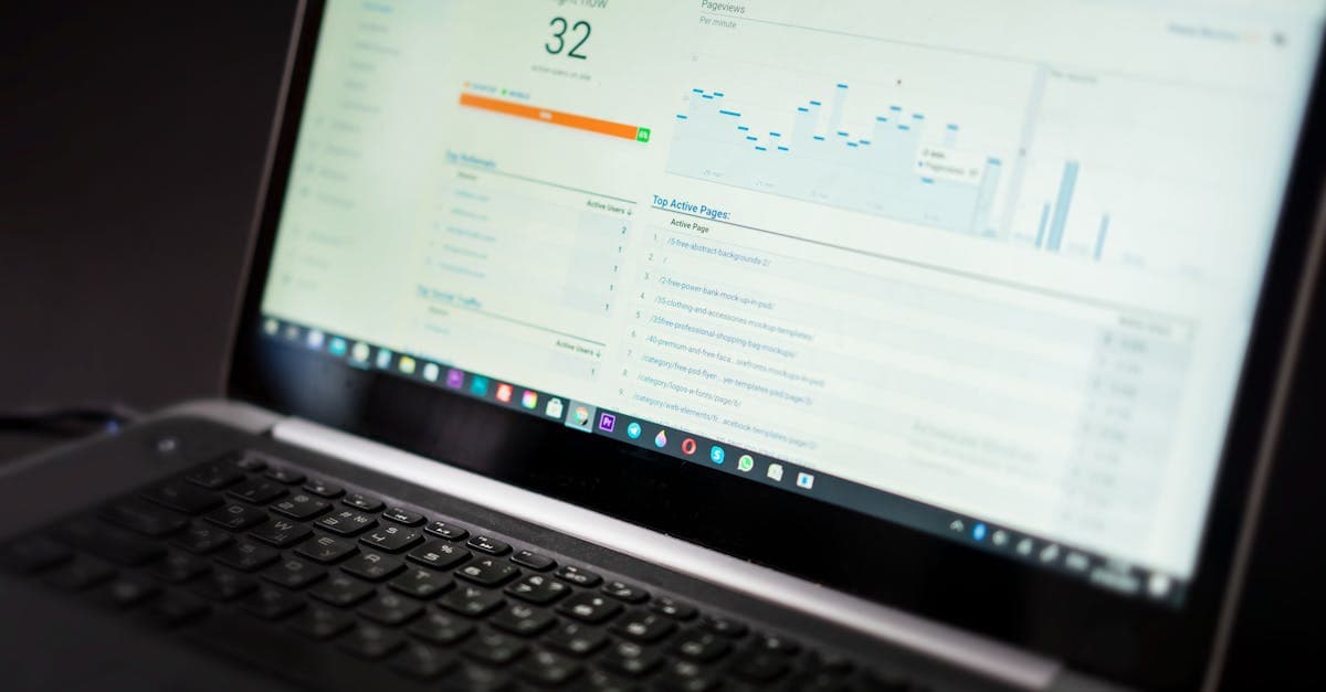 Laptop analytics dashboard used to explain google ai mode search console reporting