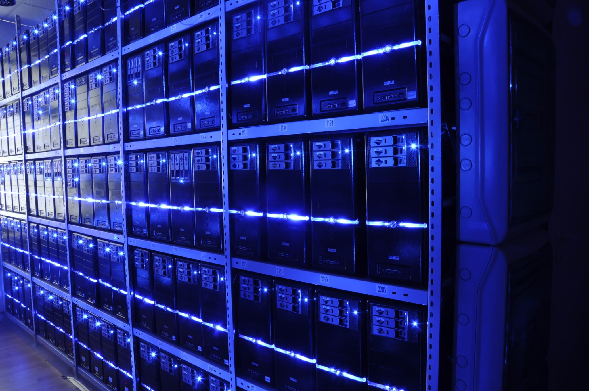 Data center infrastructure representing technical reliability for chatgpt search visibility