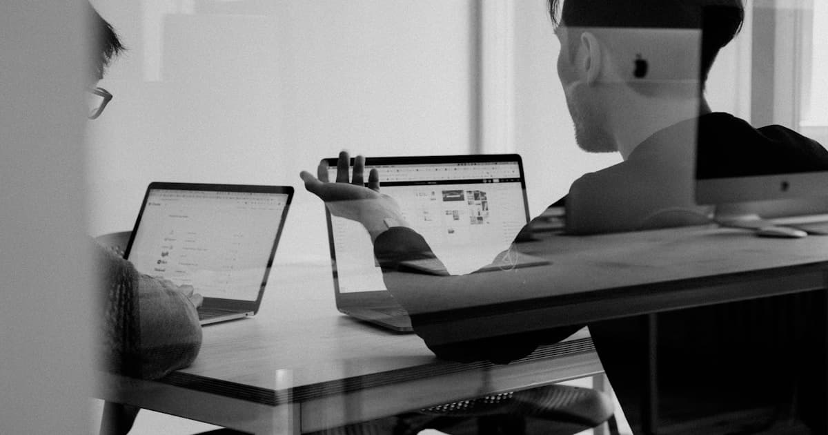 Marketing team collaborating on SEO strategy using AI-powered tools and analytics